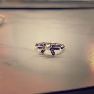 Retiring Pandora Delicate Sentiments Pearl Ring